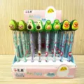 Cute cartoon avocado non-sharpening pencils set with box, 48pcs kids school stationery gifts. - Avocado Pen (Single)