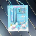 Cinnamoroll Schreibwaren Set niedliche Geschenkbox für Kinder Schüler Schulsachen blau - Cinnamoroll