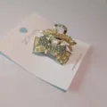 Molla per capelli con fiocco in strass dorati, accessorio perle carino per donne e ragazze. - Fiocco con strass / Oro