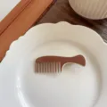 Pince à cheveux en forme de peigne marron, joli clip latéral pour une coiffure quotidienne chic. - Peigne Café au Lait