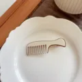 Pince à cheveux peigne crème, jolie mini barrette bec de canard pour femmes et filles. - Peigne Blanc Laiteux