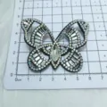 Sparkling crystal rhinestone butterfly DIY patch applique accessory for clothing shoes bags. - Style 1