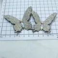 Sparkling rhinestone butterfly DIY craft patches for clothing bags shoes accessories. - Style 3