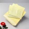 Thickened light yellow poly mailer bags, waterproof shipping packaging bags for clothing parcels. - 17*30CM