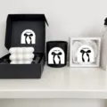 Minimalist black bow sticker card set decorative gift box sealing label packaging accessories - Ins Semicircle Bow Sticker / 6 Pieces