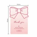 Süße rosa Schleife Aufkleber Karte Detail, Danke Gruß Etikett für Geschenke und Verpackung. - Schleifen-Aufkleber
