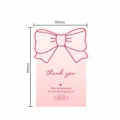 Süße rosa Schleife Grußkarte Dankeschön Karte Schreibwaren Geschenk Dekoration süßer Stil - Schleifenkarten-Set