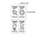 Minimalist white thank you sealing stickers cute doodle packaging label decoration for gift box - Ins Little Star Thank You Sticker