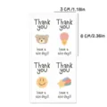Minimalist INS white thank you sealing stickers cute gift box packaging labels 50pcs - Ins Cute Bear Thank You Sticker
