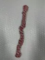 Red and white baker twine string for gift wrapping craft and baking package decor. - 1m