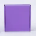 Purple mailing box for small cards and gifts, durable corrugated paper packaging box. - 20x14x4cm / Purple