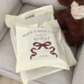 Thickened waterproof plastic courier packaging bags with bow print for clothing shipping. - 25x27cm / Bow