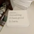 White photocard mailer box packaging carton for shipping and storage, premium design. - Ins Hollow English Style / 18.5x16x6cm