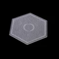 Plaque à perles hexagonale transparente, gabarit de bricolage pour perles à repasser 5mm. - Grand Hexagone