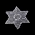Plaque perles à repasser transparente étoile pour 5mm perles modèle de loisir DIY - Grand Hexagone