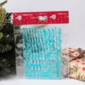 Ornements de glaçons en acrylique bleu pour décoration de sapin de Noël, décor suspendu - Lot de 12 / Bleu