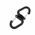 Outdoor 360 degree rotating double hook, portable camping backpack buckle, lightweight size. - L