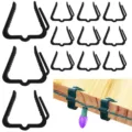 Crochets de lumière de toit de Noël et clips de pont pour suspension extérieure de vacances. - Crochet de Lumière de Noël Unique / Noir