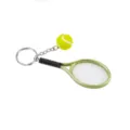 Green tennis racket keychain mini sports pendant souvenir key ring fashion gift accessory - Green