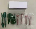 Σετ 6 τεμαχιων διανομεα σπορων κηπου εργαλεια σπορας χειρος για φυτευση λουλουδιων - Set 8 Temahion (4 Dispensers + 2 Discs + 1 Transplanter Set)