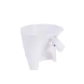 White plastic stand mixer flour funnel pouring chute attachment for kitchen appliance - White