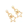 Yellow star lobster clasp keychain hook, cute DIY handmade accessory material for crafts. - Cream Yellow
