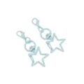Light blue star lobster clasps, metal swivel keychain DIY handmade accessories for jewelry crafts. - Light Blue