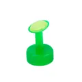 Green plastic bottle cap watering sprinkler head, dual-color garden plant watering tool. - Green