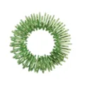 Anillo de masaje para dedos de metal verde para alivio de ansiedad y acupresión sensorial - Verde oscuro