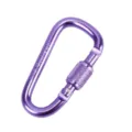 Moschettone di bloccaggio in alluminio viola per zaino da esterno e attrezzatura. - Viola chiaro