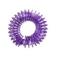 Anillo de masaje para dedos morado mini resorte herramienta acupresión alivio estrés. - Púrpura