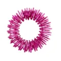 Mini anillo de masaje para dedos en metal rosa vivo, herramienta antiestrés relajante. - Rosa rojo