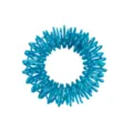 Mini anillo de masaje de resorte metálico para dedos sensorial antiestrés fidget azul. - Azul claro