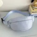 Hellblaue minimalistische lässige Damen Brusttasche, süße vielseitige Umhängetasche. - Verstärktes Verdicktes Blau
