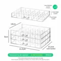 Boîte de rangement de rouge à lèvres en acrylique transparent 3 couches 72 grilles. - Boîte à 3 Couches 72 Tiroirs (4321G)