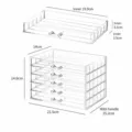 Organisateur de maquillage en acrylique transparent 5 couches 25 grilles tiroir de rangement - Boîte à 5 Couches 25 Tiroirs (4322D)