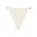 Cozy knitted triangle scarf shawl for women, autumn winter warm solid color neck warmer. - One Size / Off White