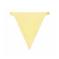 Korean style autumn winter multi-functional knitted triangle scarf shawl with button - One Size / Goose Yellow