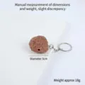 PVC simulated meatball keychain cute food model hanging pendant accessory for keys bag decoration. - Beef Ball (Keychain) / 3cm Diameter (With Hole)