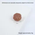 Modele de boulette de viande imitation PVC marron accessoire de nourriture artificielle - Boulette de Bœuf (Sans Fermoir) / 3cm Diamètre (Avec Trou)