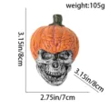 Halloween Kürbis Schädel Harz Ornament Tisch Dekoration Gruselig Party Requisite 105g - Kürbis Totenkopf Ornament Stil B