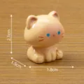 Bonita mini figura de gato de resina adorno de escritorio miniatura decoración - Gato Sentado / Gato Siamés