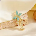 Gold Double Red Blue Dragonfly Style (T083)