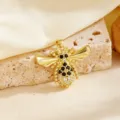 Gold Winged Black Insect Style (T083)