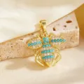 Gold Blue Honeybee Style (T083)