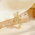 Gold Double White Dragonfly Style (T083)