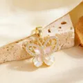 Gold Irregular Pink Butterfly Style (T083)