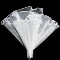 Weißer plissierter Perlentüll im koreanischen Stil für DIY Blumenverpackung und Geschenk. - Perlen-Schneepunktnetz (28cm*4 Yards) / Weiß