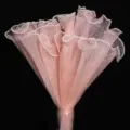 Rosa Perlen Wellen Tüll Stoff für DIY Blumenverpackung und Geschenk Mesh Dekor neu. - Perlen-Schneepunktnetz (28cm*4 Yards) / Rosa