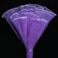 Koreanischer lila Perlen-Wellen-Netz-Tüll für DIY Blumenverpackung und Sträuße Dekoration - Perlen-Schneepunktnetz (28cm*4 Yards) / Violett